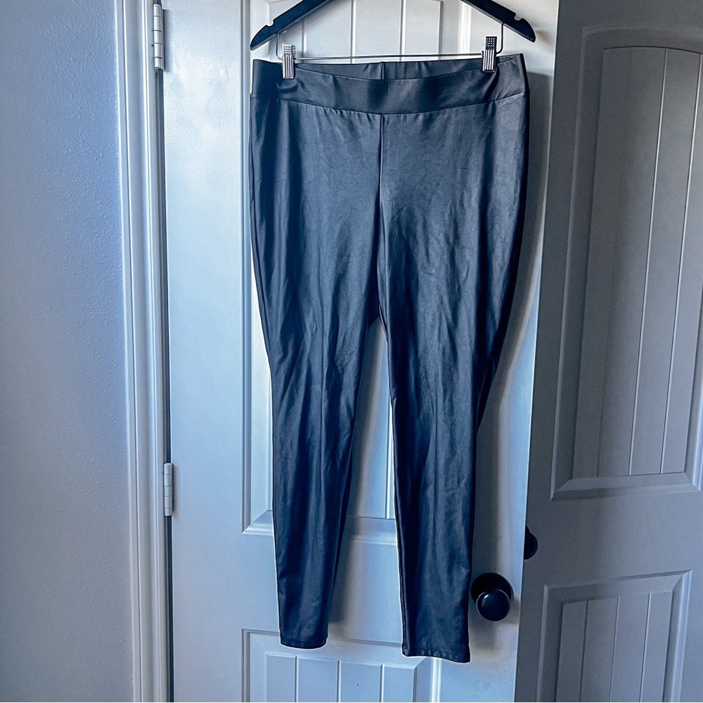 Torrid Black Faux Leather Leggings 1XL